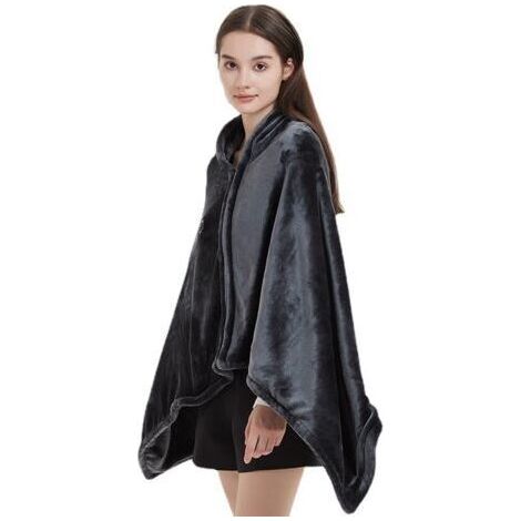 Couverture Chauffante Électrique, 150 x 85cm, Couverture Chauffante en Flanelle, Chaleur Rapide et 3 Réglages de Chaleur, Douce et Confortable, Chauffage Alimenté par USB, Lavable en Machine