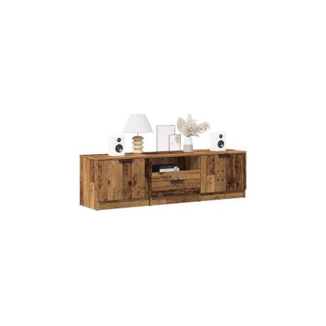 Meuble TV vieux bois 140x35x40 bois d'ingénierie (1/5)