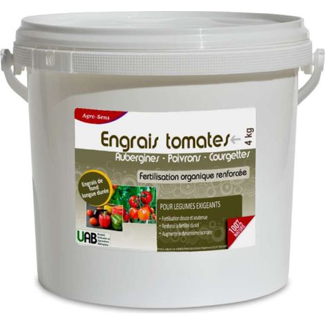 Engrais tomates et légumes du soleil - Agro Sens - Seau 4 kg