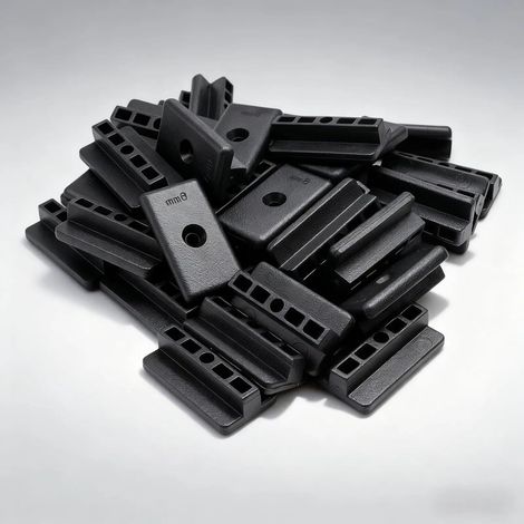 Attaches Cachées pour Terrasse 200 Pièces Clips en T 6 mm, Clips de Terrasse Composites en Plastique, Clips de Fixation en T pour Terrasse, Clip de Fixation Cachée pour Balcons, Jardin (1/5)