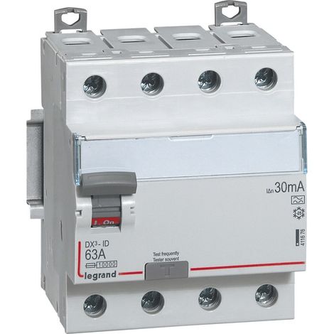 Legrand DX³-ID Fehlerstromschutzschalter grau 7035