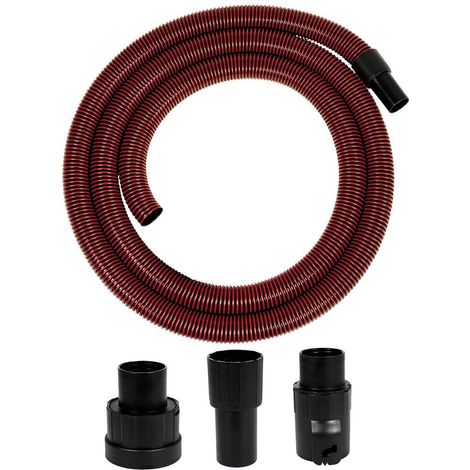 Einhell 2362005 Tubo di Aspirazione Premium per Aspirapolvere Umido e Secco 36 mm 3 m EVA Antistatico 3 Adattatori colore Rosso (1/5)