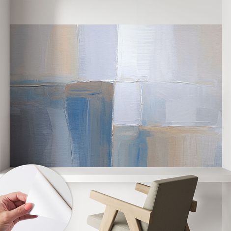 Papier peint adhésif autocollant pour salon chambre à coucher tendance et originale Abstraction harmonieuse 104x70 cm (1/5)