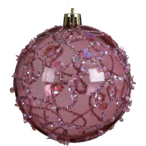 Sfera paillettes rosa
