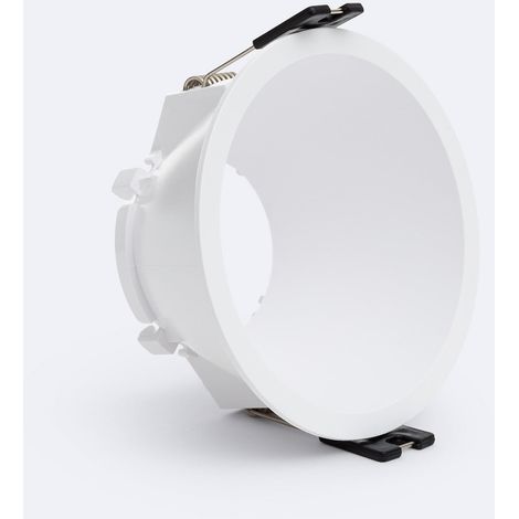 Portafaretto Downlight Conico Reflect per Lampadina LED GU10 / GU5.3 Foro Ø 85 mm Bianco