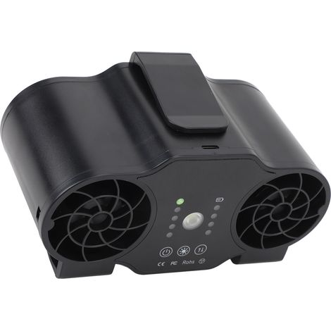 Ventilateur Pince 4 Vitesses – Rotation Avant/Arrière Rechargeable USB 16000mAh Sangle Suspension Été (1/5)