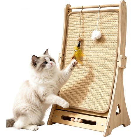 Griffoir pour Chat Sisal Incurvé, Grattoir Anti Chats Griffe Canape (1/5)