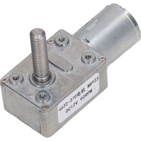 Gleichstrom-Untersetzungsmotor 4632‑370 90 U/min M8 x 33 mm Geräuscharmer, hochpräziser Schneckengetriebemotor 12 V (1/5)