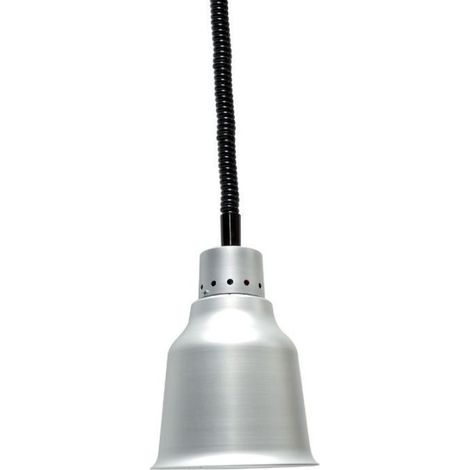 Lampe chauffante infrarouge suspendue, finition aluminium brossé, 250 W, 220 V - MONO