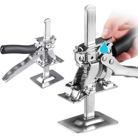 1 cric à bras manuel, levage précis jusqu'à 150 kg, outil polyvalent pour installation de portes, fenêtres et planchers (1/4)