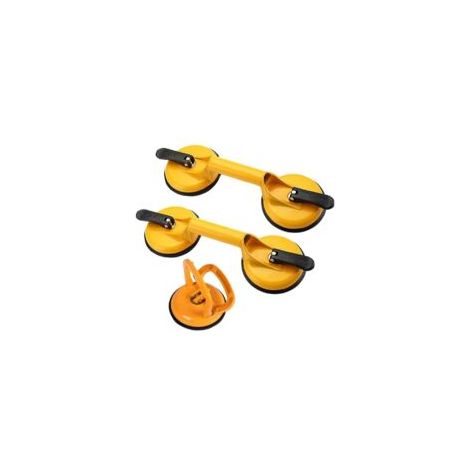 Set mit 3 Saugnäpfen/Vakuumsaugnäpfen für Fliesen, Glas, Holz und mehr auf allen glatten Oberflächen - Crezuo