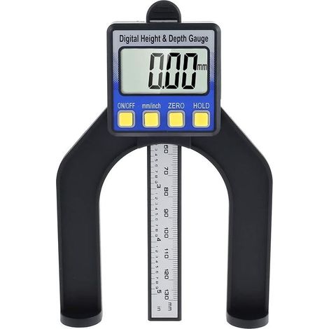 Pied à coulisse numérique haute précision 0–85 mm avec affichage LCD et socle magnétique intégré (1/5)