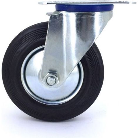 Roulette à platine pivotante - Série S2C - Caujolle - Diamètre125 mm