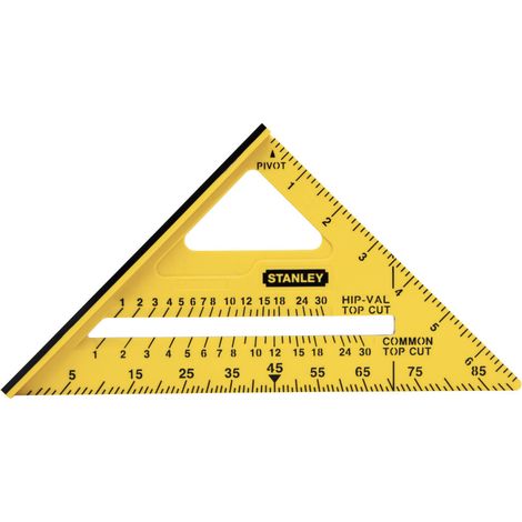 Stanley Dual-Color Quick Square 7-inch (175mm) STHT46010 for Precise Layout and Measurement (1/3)