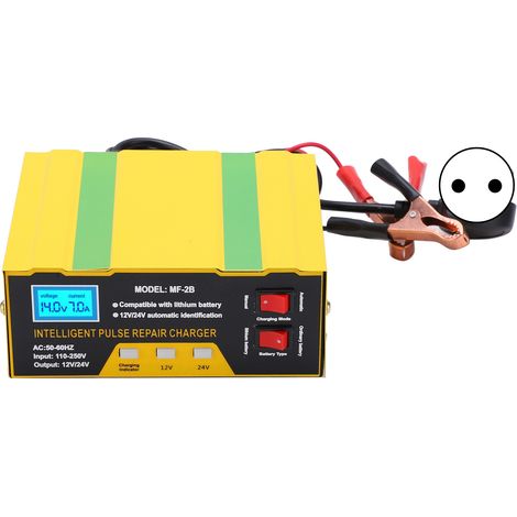 Chargeur de batterie intelligent 180W 12V 24V pour voiture moto réparation type MF-2B prise AC250V UE (1/5)