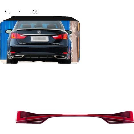 Fanale posteriore, compatibile con Lexus GS, tecnologia LED, sicurezza migliorata, rosso (1/2)