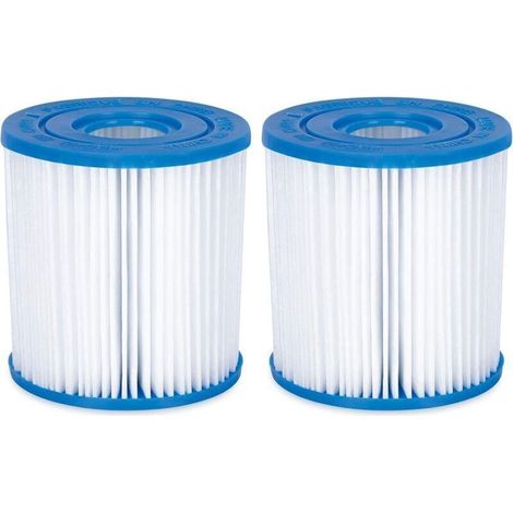 Lot de 2 cartouches filtres pour piscine modèle D FD2133 BESTWAY I (1/5)