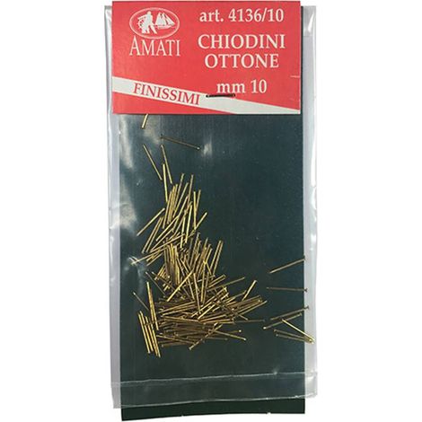 Clou laiton ultra fin 10 mm – Sachet de 150 clous – Compatible cloueuse simple et double Amati