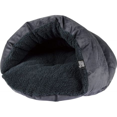 Niche en forme de chausson pour animaux - Gris anthracite - L 45 x l 22 cm - Gamme Sweet Cat - Livraison gratuite (1/5)