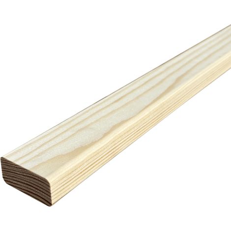 Lot de 15 tasseaux en pin abouté sans nœuds – Longueur 250 cm – Largeur 2 cm – Épaisseur 4 cm – 4 chanfreins pour finition soignée (1/5)