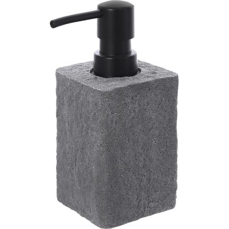 Dispenser sapone in Resina Grigio Capacita 280 ml Effetto Pietra (1/3)