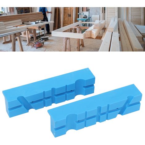 Schutzleiste für Schraubstockbacken mit universeller magnetischer Antirutschmatte, Schraubstockzubehör (1/5)