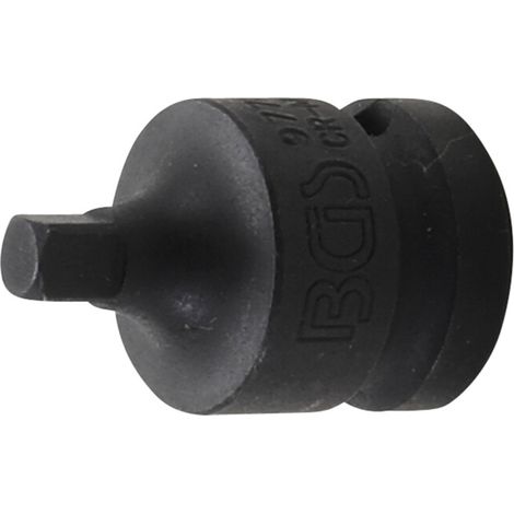 BGS Adaptateur de clé à douille à choc femelle 12,5 mm (1/2") - mâle 6,3 mm (1/4")