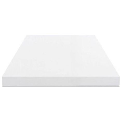 Piano tavolo quadrato truciolare bianco 80x80x4H