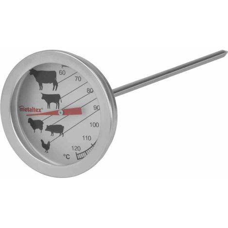 Braten-/Grillthermometer Edelstahl (1/2)