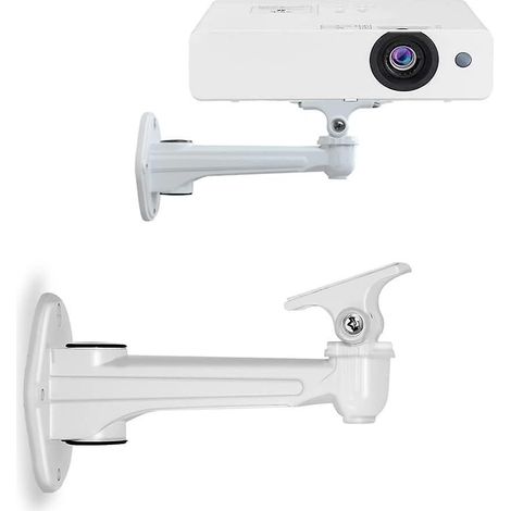 mini Support Mural Pour Projecteur - Charge Maximale De 3 Kg - Longueur : 16-20 Cm - Matriau Aluminium - Pour Cctv/camra/projecteur/webcam - Rotat (1/5)