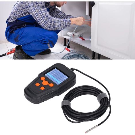 Tragbares Industrieendoskop mit hoher Auflösung, Bildschirm, 3,9-mm-Objektiv, 2,4-Zoll-Farb-LCD-Bildschirm, 1080P-Rohrkamera, Kamera für Kfz-Reparatur und -Inspektion, Endoskop. (1/5)