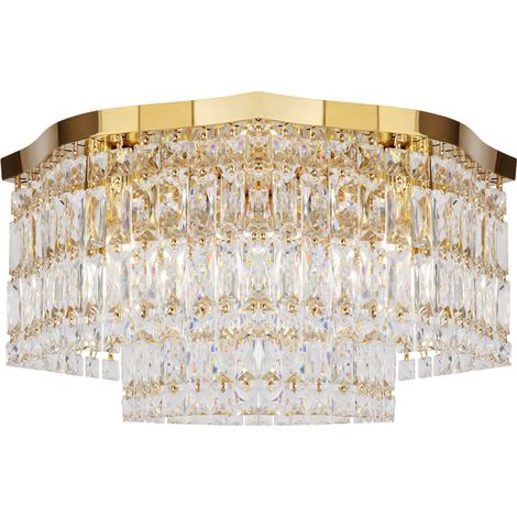 Plafoniera Contemporanea Dune Metallo Oro 6 Luci (1/5)