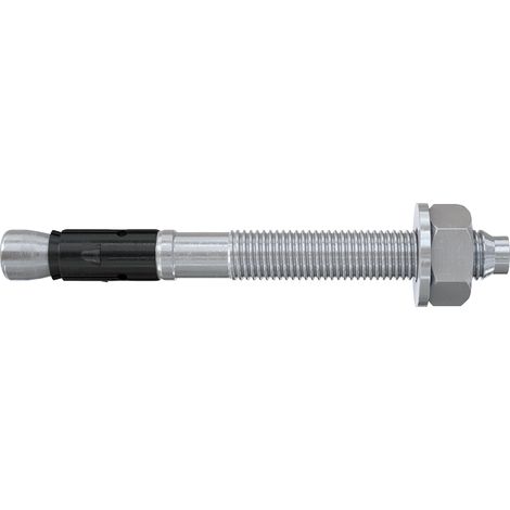 Goujon d'ancrage - Lot de 10 - Acier électrozingué - Fixation lourde béton fissuré - Intérieur garde-corps - 16x148 mm (1/4)