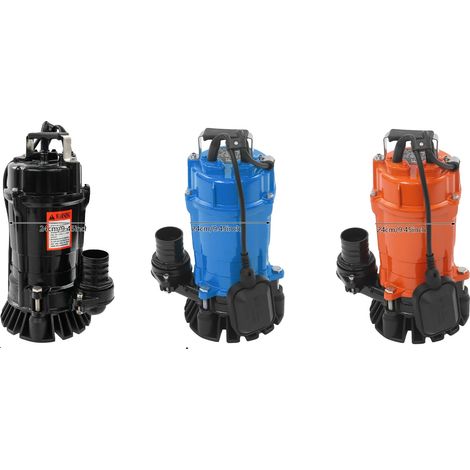 Pompe de relevage submersible, haute efficacité, construction durable, 750W-a, Bleu (1/2)