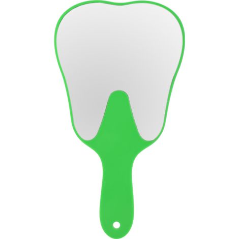 Espejo dental con mango irrompible, con forma de diente, de alta definición, ideal para maquillaje y cuidado dental.