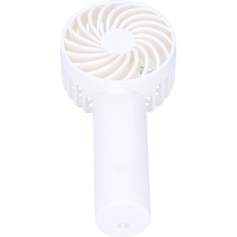 Ventilateur Portable 3 Vitesses avec Support Téléphone pour Dortoir - Blanc (1/5)