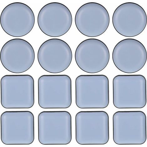 16 Pcs Patins pour Meubles Téflon Auto-adhésifs Patins en Téflon Patin Glisseur en Teflon Chaise de Planeur Professionnels pour Protéger Parquet Stratifié et Tapis Protection pour Meubles (1/5)