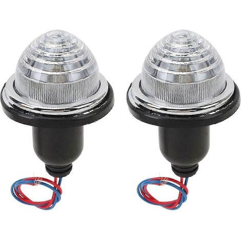 Lot de 2 feux stop arrière 72 mm LPB630 DC12V de remplacement pour Mini classique Morris Minor Traveller Transparent Qualité supérieure (1/5)