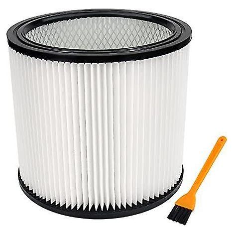 Filtre à cartouche Techecook 90304 : réutilisable et lavable, compatible avec les aspirateurs eau et poussière Shop Vac de plus de 5 gallons. (1/4)