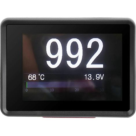Digitales OBD-Multifunktionsmessgerät für Autos mit Temperatur-, Spannungs- und Geschwindigkeitsanzeige (HUD)