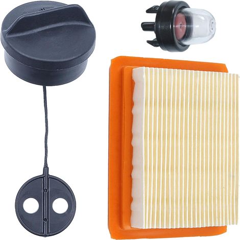 Bouchon carburant avec bulles pour débroussailleuse Stihl FS38 à FS88, filtre à air inclus, remplacement pièce 4128-350-0505 (1/5)