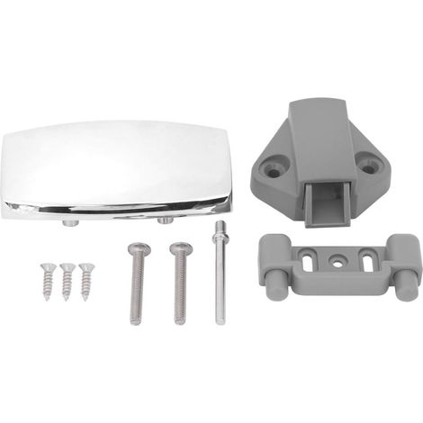 Serrure de porte coulissante courte (7 mm) en alliage de zinc plaqué (1/5)