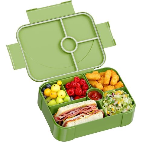 Brotdose Kinder Auslaufsicher Lunchbox Mädchen Jungen Fächer Kindergarten Schule (1/5)