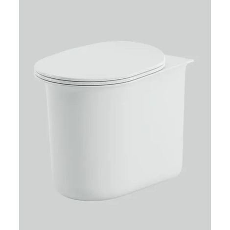 Vaso "chic" da terra cramica bianco lucido filomuro 38x53 cm senza coprivaso