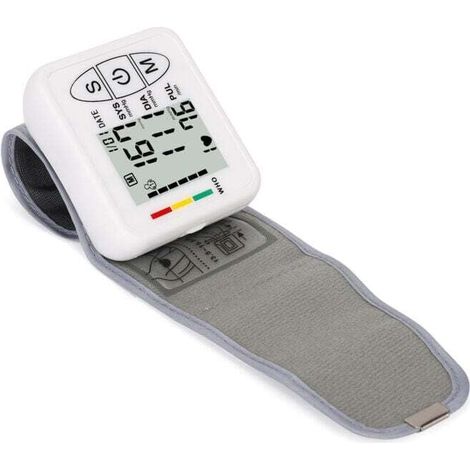 Tensiomètre au poignet parlant, détecteur de fréquence cardiaque, écran LCD numérique, transmission de données, mesure de la tension artérielle, détection de la fréquence cardiaque et du pouls, rapide (1/4)
