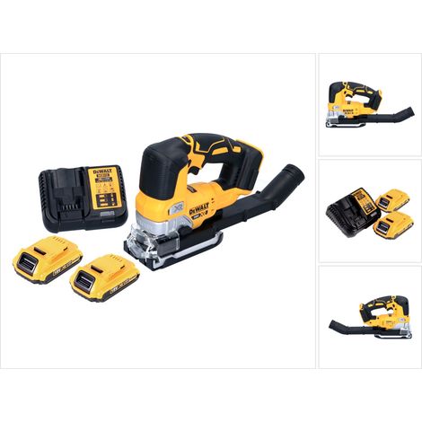 DeWalt DCS 334 D2 batterie Scie Sauteuse 18 V Brushless + 2x batterie 2,0 Ah + chargeur gert