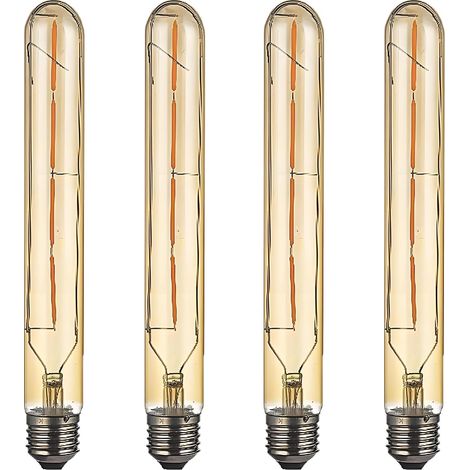 Ampoule LED à Filament E27 T30 4W Vintage Blanc Chaud 2700K 400lm AC 220-240V Non Compatible avec Variateur d'Intensité (1/5)