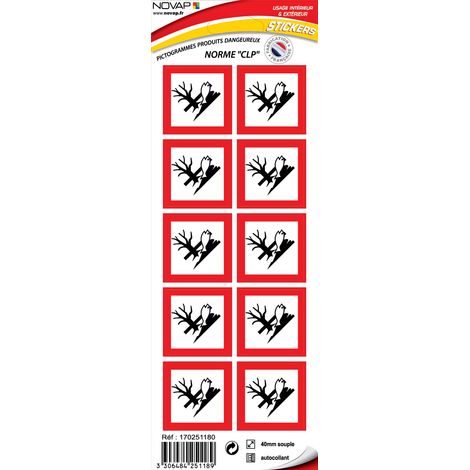 Pictogramme - Je pollue 40x40mm - 4251189