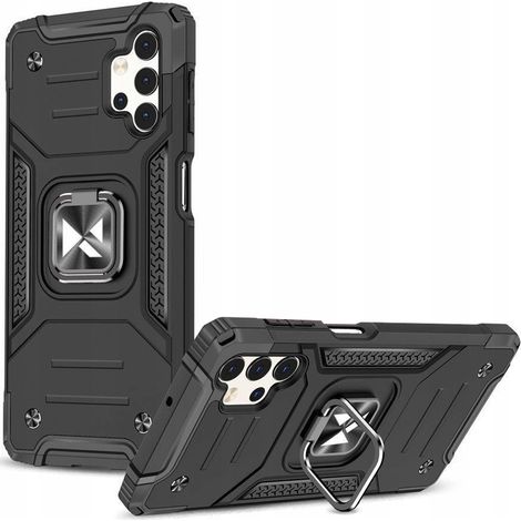 Custodia ibrida Wozinsky Ring Armor con supporto magnetico per Samsung Galaxy A13 5G, colore nero. (1/5)