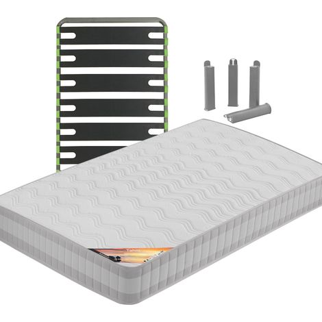 TAHITI - Pack Matelas + AltoSenso 90x190 + Pieds (1/5)